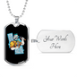 I'm A Carpenter Woodworker Dog Tag Stainless Steel or 18k Gold W 24"-Express Your Love Gifts