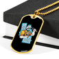 I'm A Carpenter Woodworker Dog Tag Stainless Steel or 18k Gold W 24"-Express Your Love Gifts