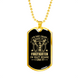 I'm A Crazy Firefighter Gift Stainless Steel or 18k Gold Dog Tag 24" Chain-Express Your Love Gifts