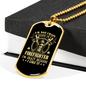I'm A Crazy Firefighter Gift Stainless Steel or 18k Gold Dog Tag 24" Chain-Express Your Love Gifts