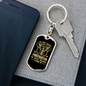 I'm A Crazy Firefighter Keychain Stainless Steel or 18k Gold Dog Tag Keyring-Express Your Love Gifts