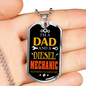 I'm A Dad And A Diesel Mechanic Dog Tag Stainless Steel or 18k Gold 24" Chain-Express Your Love Gifts