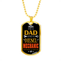 I'm A Dad And A Diesel Mechanic Dog Tag Stainless Steel or 18k Gold 24" Chain-Express Your Love Gifts
