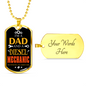 I'm A Dad And A Diesel Mechanic Dog Tag Stainless Steel or 18k Gold 24" Chain-Express Your Love Gifts