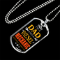 I'm A Dad And A Diesel Mechanic Dog Tag Stainless Steel or 18k Gold 24" Chain-Express Your Love Gifts