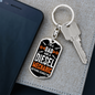 I'm a Dad And a Diesel Mechanic Swivel Keychain Dog Tag Stainless Steel or 18k Gold-Express Your Love Gifts
