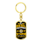 I'm A Diesel Mechanic Swivel Keychain Dog Tag Stainless Steel or 18k Gold-Express Your Love Gifts