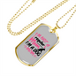I'm a Dog Mom Necklace Stainless Steel or 18k Gold Dog Tag 24" Chain-Express Your Love Gifts