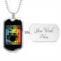 I'm a Drummer Necklace Stainless Steel or 18k Gold Dog Tag 24" Chain-Express Your Love Gifts