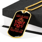 I'm A Firefighter Gift Stainless Steel or 18k Gold Dog Tag 24" Chain-Express Your Love Gifts