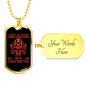 I'm A Firefighter Gift Stainless Steel or 18k Gold Dog Tag 24" Chain-Express Your Love Gifts