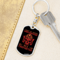 I'm A Firefighter Keychain Stainless Steel or 18k Gold Dog Tag Keyring-Express Your Love Gifts