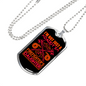 I'm A Firefighter'S Daughter Necklace Stainless Steel or 18k Gold Dog Tag 24" Chain-Express Your Love Gifts