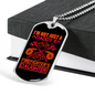 I'm A Firefighter'S Daughter Necklace Stainless Steel or 18k Gold Dog Tag 24" Chain-Express Your Love Gifts