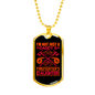 I'm A Firefighter'S Daughter Necklace Stainless Steel or 18k Gold Dog Tag 24" Chain-Express Your Love Gifts