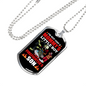 I'm A Firefighter'S Son Firefighter Gift Stainless Steel or 18k Gold Dog Tag 24" Chain-Express Your Love Gifts