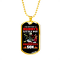 I'm A Firefighter'S Son Firefighter Gift Stainless Steel or 18k Gold Dog Tag 24" Chain-Express Your Love Gifts
