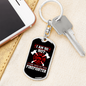 I'm A Hot Firefighter Keychain Stainless Steel or 18k Gold Dog Tag Keyring-Express Your Love Gifts