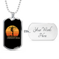 I'm A Lineman'S Mom Necklace Stainless Steel or 18k Gold Dog Tag 24" Chain-Express Your Love Gifts