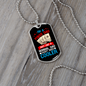 I'm a Poker Dad Gambler Necklace Stainless Steel or 18k Gold Dog Tag 24" Chain-Express Your Love Gifts