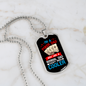 I'm a Poker Dad Gambler Necklace Stainless Steel or 18k Gold Dog Tag 24" Chain-Express Your Love Gifts