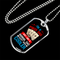 I'm a Poker Dad Gambler Necklace Stainless Steel or 18k Gold Dog Tag 24" Chain-Express Your Love Gifts
