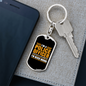 I'm A Police Officer I'm Never Wrong Keychain Stainless Steel or 18k Gold Dog Tag Keyring-Express Your Love Gifts