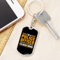 I'm A Police Officer I'm Never Wrong Keychain Stainless Steel or 18k Gold Dog Tag Keyring-Express Your Love Gifts