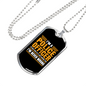 I'm A Police Officer I'm Never Wrong Necklace Stainless Steel or 18k Gold Dog Tag 24"-Express Your Love Gifts