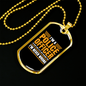 I'm A Police Officer I'm Never Wrong Necklace Stainless Steel or 18k Gold Dog Tag 24"-Express Your Love Gifts