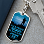 I'm A Poud Army Dad Keychain Stainless Steel or 18k Gold Dog Tag Keyring-Express Your Love Gifts
