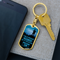 I'm A Poud Army Dad Keychain Stainless Steel or 18k Gold Dog Tag Keyring-Express Your Love Gifts