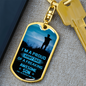 I'm A Poud Army Dad Keychain Stainless Steel or 18k Gold Dog Tag Keyring-Express Your Love Gifts