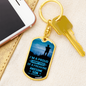 I'm A Poud Army Dad Keychain Stainless Steel or 18k Gold Dog Tag Keyring-Express Your Love Gifts