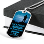 I'm a Proud Army Dad Necklace Stainless Steel or 18k Gold Dog Tag 24" Chain-Express Your Love Gifts