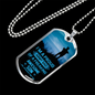 I'm a Proud Army Dad Necklace Stainless Steel or 18k Gold Dog Tag 24" Chain-Express Your Love Gifts