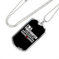 I'm A Retired Firefighter Gift Stainless Steel or 18k Gold Dog Tag 24" Chain-Express Your Love Gifts