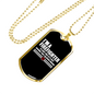 I'm A Retired Firefighter Gift Stainless Steel or 18k Gold Dog Tag 24" Chain-Express Your Love Gifts