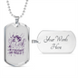 I'm a Sagittarius and Proud of It Zodiac Necklace Stainless Steel or 18k Gold Dog Tag 24" Chain-Express Your Love Gifts
