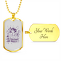 I'm a Sagittarius and Proud of It Zodiac Necklace Stainless Steel or 18k Gold Dog Tag 24" Chain-Express Your Love Gifts
