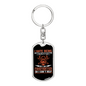 I'm A Sexy Firefighter Keychain Stainless Steel or 18k Gold Dog Tag Keyring-Express Your Love Gifts