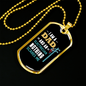 I'm An Electrician Dad Necklace Stainless Steel or 18k Gold Dog Tag 24" Chain-Express Your Love Gifts