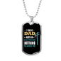 I'm An Electrician Dad Necklace Stainless Steel or 18k Gold Dog Tag 24" Chain-Express Your Love Gifts