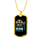 I'm An Electrician Dad Necklace Stainless Steel or 18k Gold Dog Tag 24" Chain-Express Your Love Gifts