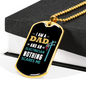 I'm An Electrician Dad Necklace Stainless Steel or 18k Gold Dog Tag 24" Chain-Express Your Love Gifts
