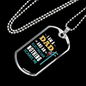 I'm An Electrician Dad Necklace Stainless Steel or 18k Gold Dog Tag 24" Chain-Express Your Love Gifts
