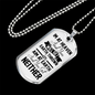 I'm At Heaven Christian Necklace Stainless Steel or 18k Gold Dog Tag 24" Chain-Express Your Love Gifts