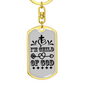 I'm Child Of God Design Keychain Stainless Steel or 18k Gold Dog Tag Keyring-Express Your Love Gifts