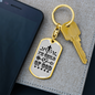 I'm Child Of God Design Keychain Stainless Steel or 18k Gold Dog Tag Keyring-Express Your Love Gifts