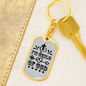I'm Child Of God Design Keychain Stainless Steel or 18k Gold Dog Tag Keyring-Express Your Love Gifts